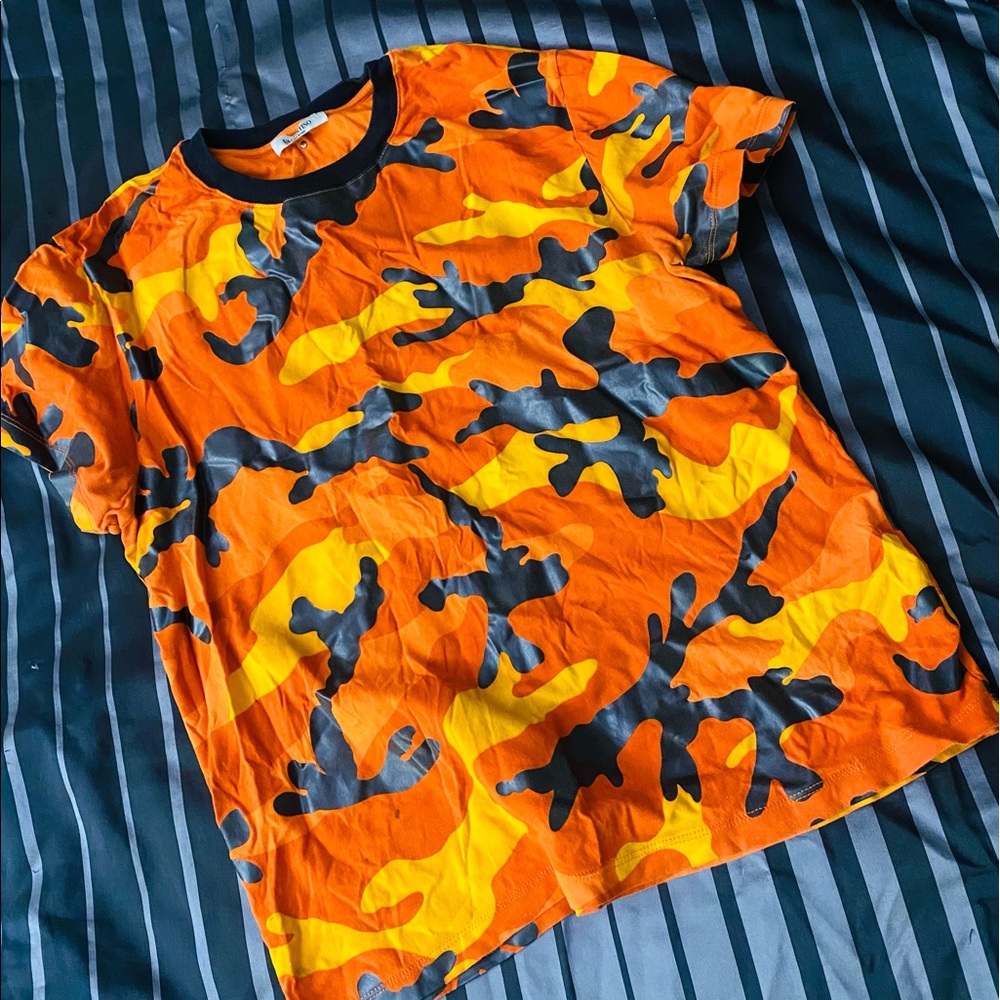 Mens camouflage valentino shirt